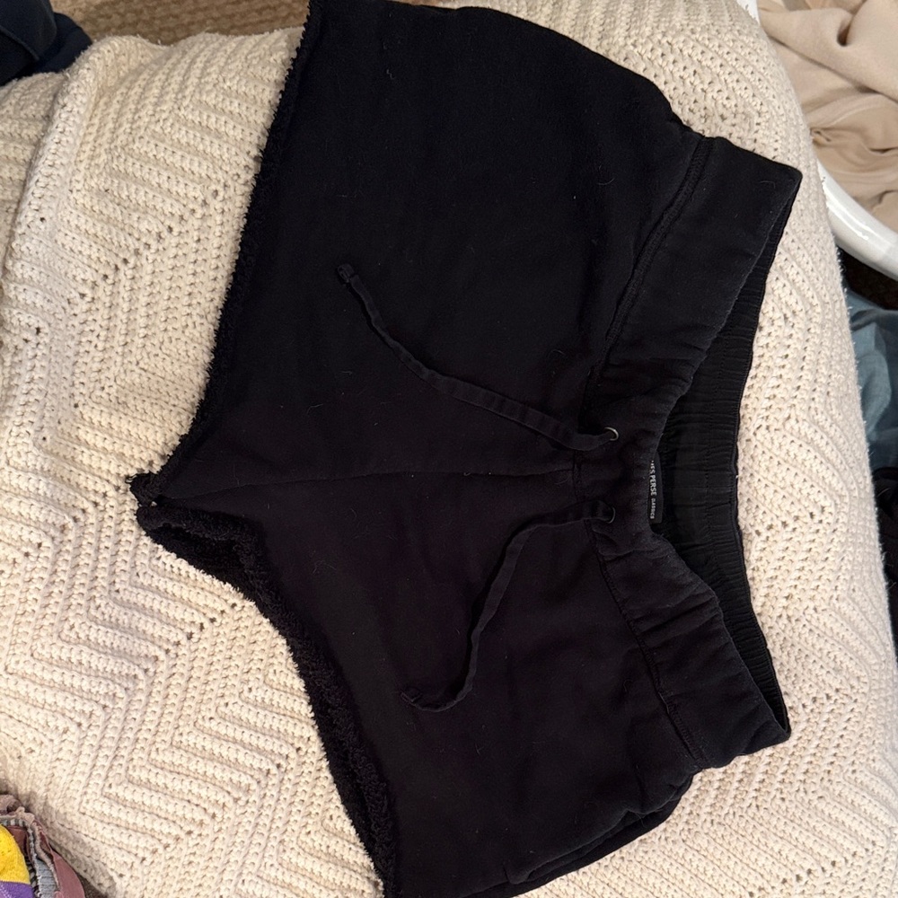 James Perse Black Fleece Shorts